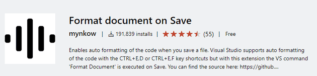 Format Document On Save