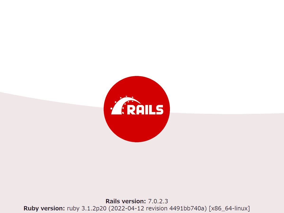 Docker 上で Ruby on Rails 7 の開発環境を構築してみた