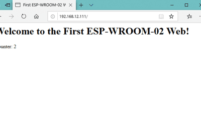 Wi-Fi モジュール ESP-WROOM-02 で Wi-Fi 接続＋Web サーバーもどき