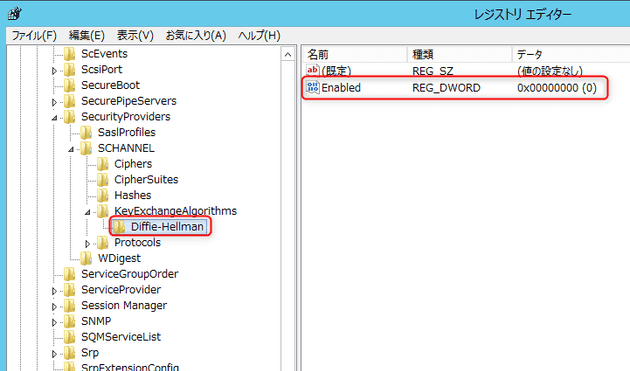 disable diffie hellman and rc 4 in iis 85 3