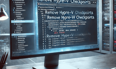 Hyper-VのチェックポイントをPowerShellから削除する方法