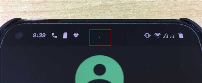 Google Pixel 5 画面上部で光る緑色の点の正体
