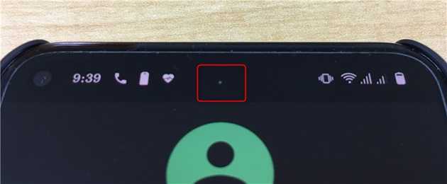 unknown green blinking dot on google pixel 5 1