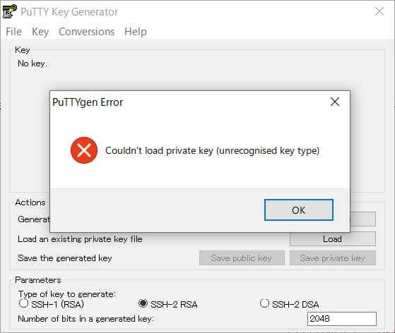 SSH秘密鍵をPutty形式にコマンドで変換する方法