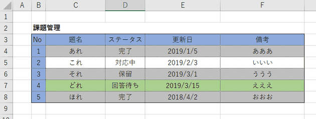 change the color of the line that matches the condition in excel 12